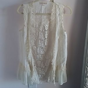 Boho lace vest